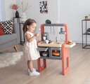 Kuchynka elektronická so zásuvkou na príbory Safran Kitchen Smoby so zvukom a kávovar s jedálenským kútikom 24 doplnkov