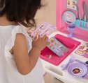 Kuchynka v kufríku Gabby Kitchen Smoby prenosná so 16 doplnkami a kartičky s receptami