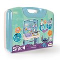 Kuchynka v kufríku Stitch Kitchen Smoby prenosná s 20 doplnkami a kuchynským náradím