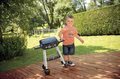 Grill Barbecue Smoby s mechanickými funkciami a zvukom a 18 doplnkami 73 cm výška