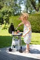 Grill Barbecue Smoby s mechanickými funkciami a zvukom a 18 doplnkami 73 cm výška