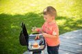 Grill Barbecue Smoby s mechanickými funkciami a zvukom a 18 doplnkami 73 cm výška