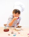 Hravá kuchárka s receptami Chef Chocolate Factory Smoby na výrobu čokoládových bonbónov s doplnkami od 5 rokov