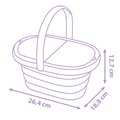 Košík s obedovou súpravou a pohármi Gabby Picnic Basket Smoby s 21 doplnkami a potravinami