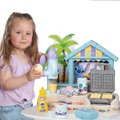 Plážový bar so zmrzlinou Stitch Beach Bar Smoby s vaflovačom a vaflami 12 doplnkov