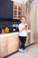 Kávovar elektronický Espresso Coffee Machine Smoby s realistickým zvukom a svetlom s magickými šálkami 7 doplnkov