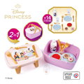 Piknikový košík a stolík 2v1 Princezné Disney Picnic Basket Smoby 14 doplnkov s obedovou súpravou