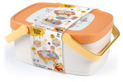 Piknikový košík a stolík 2v1 Winnie the Pooh Picnic Basket Smoby s obedovou súpravou 15 doplnkov od 18 mes