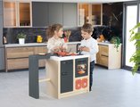 Kuchynka ostrovček s magickými cestovinami Kitchen Island 360° Smoby obojstranná s otvárateľnou rúrou a úložným priestorom 23 doplnkov