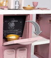 Kuchynka elektronická s magickými cestovinami Loft Fleur Pink 360° Smoby ružová so zvukom obojstranná s 27 doplnkami 50 cm pracovná doska