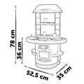 Kuchynka Nova Kitchen Smoby v minimalistickom dizajne s 13 doplnkami výška 78 cm