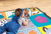 Hracia deka Maxi Zoo Giant Sensory Discovery Mat Infantino so zrkadielkom 167,5*127 cm od 0 mes