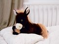 Plyšový koník Horse Brown À la Campagne Histoire d’ Ours hnedý 50 cm od 0 mes