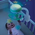 Hudobný kolotoč nad postieľku 3in1 Projector Musical Mobile Infantino s projektorom a nočným svetlom zelený od 0 mes