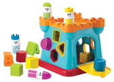 Hrad s vkladacími tvarmi Activity Shape Sorting Castle Infantino s počítadlom od 12 mes