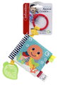 Textilná knižka Zvieratká Link & Squeak Animal Crinkle Book Infantino s hryzátkom od 0 mes INF315201-00