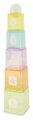 Skladacia veža Cups & Ball Learning Set Infantino s téglikmi a loptičkami od 6 mes INF315206-02