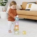Skladacia veža Cups & Ball Learning Set Infantino s téglikmi a loptičkami od 6 mes INF315206-02
