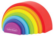 Skladačka dúha Magic Rainbow Stacker Infantino 7 dielna od 12 mes INF315280-01