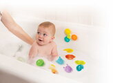 Sada hračiek do vane Spin Squirt & Sail Bath Fun Playset Infantino 11 dielna od 0 mes