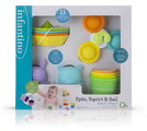 Sada hračiek do vane Spin Squirt & Sail Bath Fun Playset Infantino 11 dielna od 0 mes