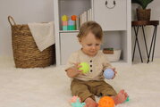 Senzorické loptičky s textúrami Super SoftTextured Multi Ball Set Infantino 6 farebných loptičiek od 6 mes INF315362