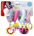 Špirála s aktivitami Pink Spiral Activity Toy Infantino ku kočíku hrkajúce a šuštiace hračky ružová od 0 mes INF316196-01