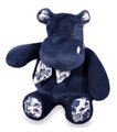 Plyšový hrošík so šatkou Hippo Bandana Navy Blue Histoire d’ Ours modrý 22 cm od 0 mes