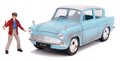 Autíčko Ford Anglia 1959 s figúrkou Harry Potter Jada kovové s otvárateľnými dverami dĺžka 19 cm 1:24