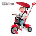 Trojkolka Zoom Red 4in1 smarTrike Touch Steering červená s gumenými kolesami a tlmičom na kolese od 10 mes