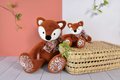 Plyšová líška Fox Copain Calin Histoire d’ Ours oranžová 40 cm od 0 mes