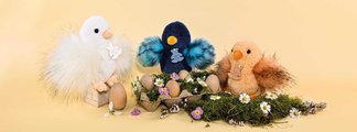 Plyšová sliepočka Chick À la Campagne Histoire d’ Ours rôzne farby 15 cm od 0 mes
