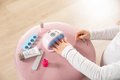 Manikúra s elektronickou UV lampou My Beauty Nail Set Smoby s pilníkom krémom a dva gél laky na nechty