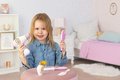 Kozmetická taštička Disney Princess Beauty Bag Smoby so sušičom na vlasy a 5 doplnkov