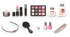 Kozmetický kufrík s kaderníctvom My Beauty Vanity 3v1 Smoby a nechtové štúdio s 13 doplnkami