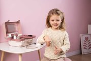 Kozmetický kufrík s kaderníctvom My Beauty Vanity 3v1 Smoby a nechtové štúdio s 13 doplnkami