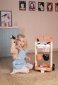 Kadernícky vozík s elektronickým sušičom na vlasy My Hair Style Trolley Smoby so zvukom a svetlom 13 doplnkov