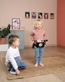 Kadernícky opasok s elektronickým sušičom na vlasy My Hair Style Belt Smoby so zvukom a svetlom a zrkadlom 8 doplnkov