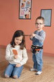 Kadernícky opasok s elektronickým sušičom na vlasy My Hair Style Belt Smoby so zvukom a svetlom a zrkadlom 8 doplnkov