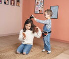 Kadernícky opasok s elektronickým sušičom na vlasy My Hair Style Belt Smoby so zvukom a svetlom a zrkadlom 8 doplnkov