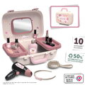 Kozmetický kufrík so zrkadlom My Beauty Vanity Smoby kaderníctvo s fénom a kozmetika s nechtovým štúdiom 10 doplnkov