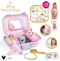 Kozmetický kufrík so zrkadlom Princezné Disney Beauty Vanity Smoby kozmetika s kaderníctvom a nechtovým štúdiom s 10 doplnkami