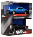 Autíčka Chevrolet Camaro 1969 a Dodge Charger Wide Body 1968 Fast & Furious Twin Pack Jada kovové s otvárateľnými dverami dĺžka 13 cm 1:32