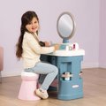 Kozmetický stolík so stoličkou My Beauty Dressing Table Smoby so zrkadlom a 15 skrášľovacích doplnkov