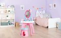 Kozmetický stolík s otáčateľným zrkadlom a stoličkou Gabby Dressing Table 2v1 Smoby s úložným priestorom pre 12 doplnkov