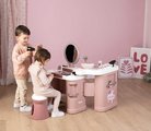 Kozmetický stolík s elektronickým fénom My Beauty Center 3v1 Smoby kaderníctvo a kozmetika s nechtovým štúdiom 26 doplnkov