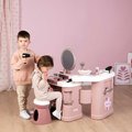 Kozmetický stolík s elektronickým fénom My Beauty Center 3v1 Smoby kaderníctvo a kozmetika s nechtovým štúdiom 26 doplnkov