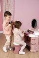 Kozmetický stolík s elektronickým fénom My Beauty Center 3v1 Smoby kaderníctvo a kozmetika s nechtovým štúdiom 26 doplnkov