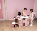 Kozmetický stolík s elektronickým fénom My Beauty Center 3v1 Smoby kaderníctvo a kozmetika s nechtovým štúdiom 26 doplnkov