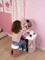 Kozmetický stolík s nastaviteľným zrkadlom My Beauty Dressing Table Smoby so stoličkou a 15 skrášľujúcimi doplnkami